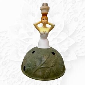 Vintage Softlite Boudoir Lamp Woman Doll Shape Retro Kitsch 1950s Celluloid